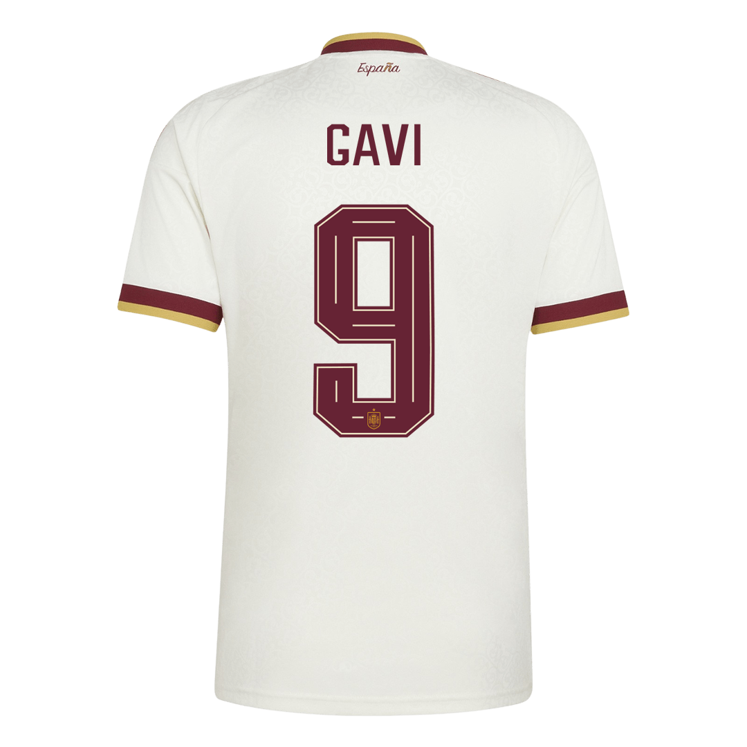 Spanien Tröja GAVI #9 2026 Borta Vit