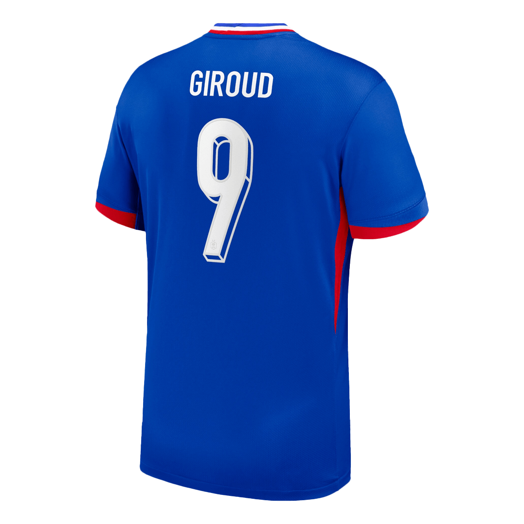Frankrike Tröja GIROUD #9 Euro 2024 Hemma Blå