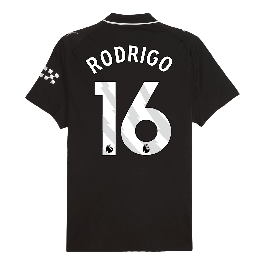 Manchester City Tröja RODRIGO #16 2025/26 Borta Svart