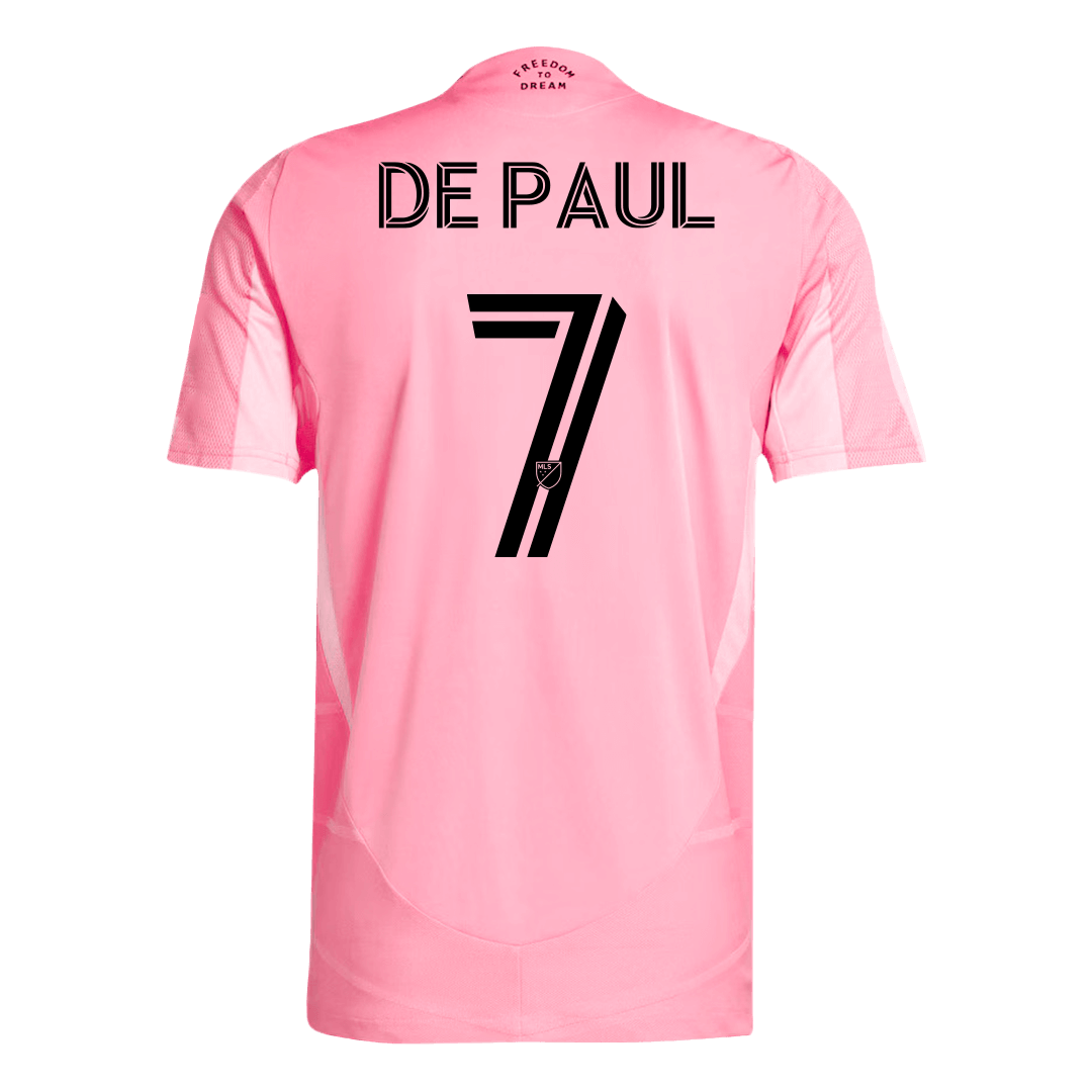 Inter Miami CF Tröja DE PAUL #7 2025 Hemma Rosa-12