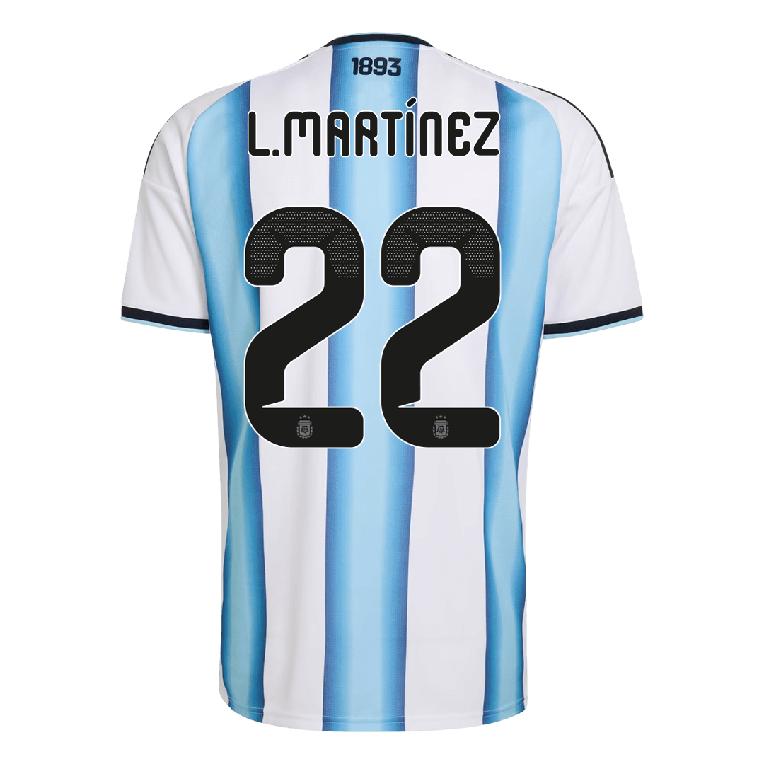 L.MARTÍNEZ #22 Argentina Tröja 2026 Hemma Premium Blå & Vit