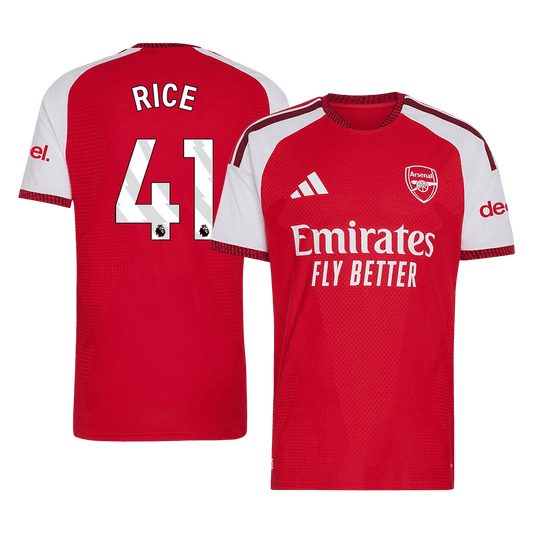 Arsenal Tröja RICE #41 2026/27 Hemma Autentisk Röd