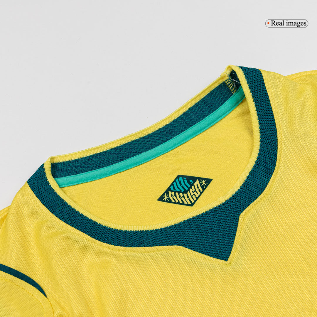 Brasilien Tröja 2026 Hemma Gul Dam
