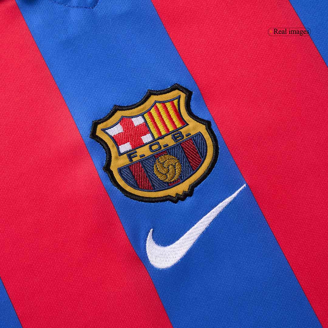 XAVI #6 Barcelona Hemmatröja 2001/02 Retro Tröja
 Röd & Blå
