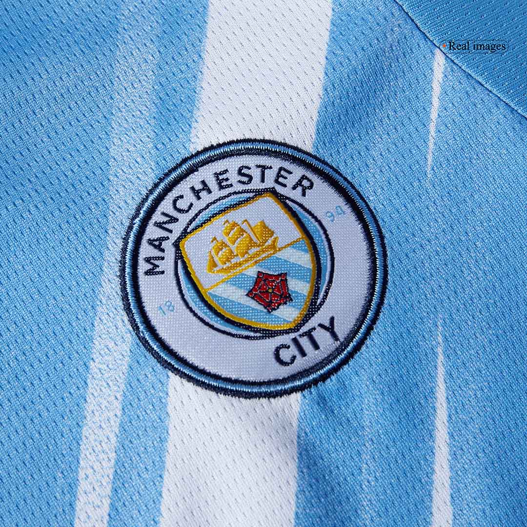 Manchester City Tröja 2025/26 Hemma Blå Barn-10