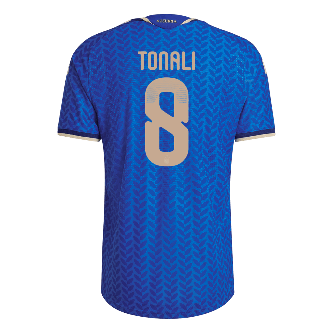 Italien Tröja TONALI #8 2026 Hemma Autentisk Blå