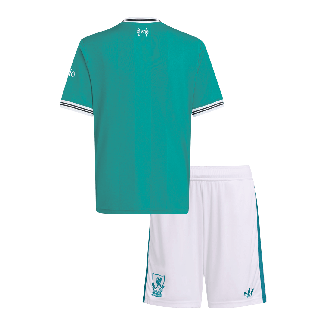 Liverpool Tröja 2025/26 Tredje Grön Barn-12