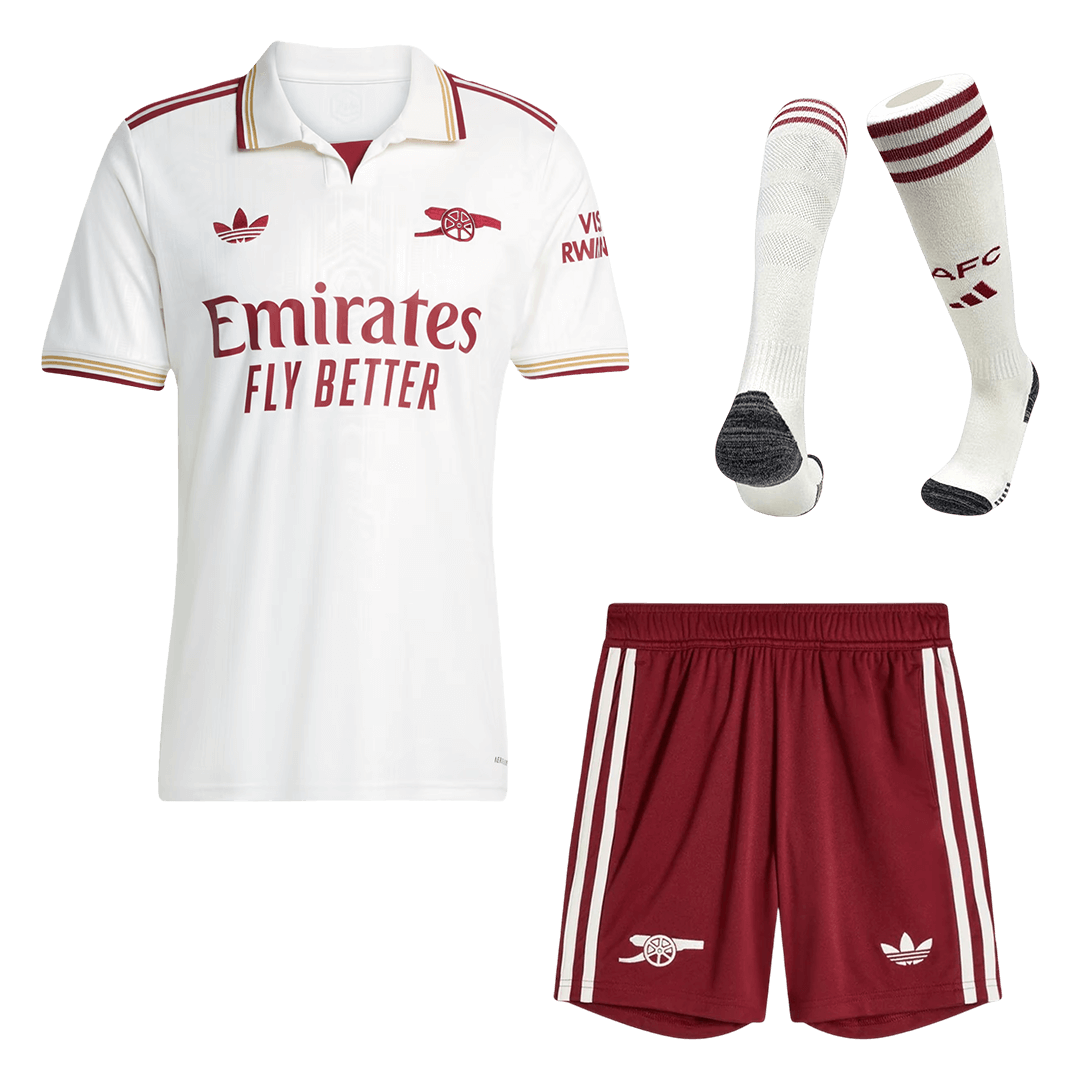 Arsenal Tröja Tredjeställ 2025/26 Vit
