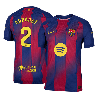 Barcelona Tröja CUBARSÍ #2 2025/26 Hemma Röd & Blå