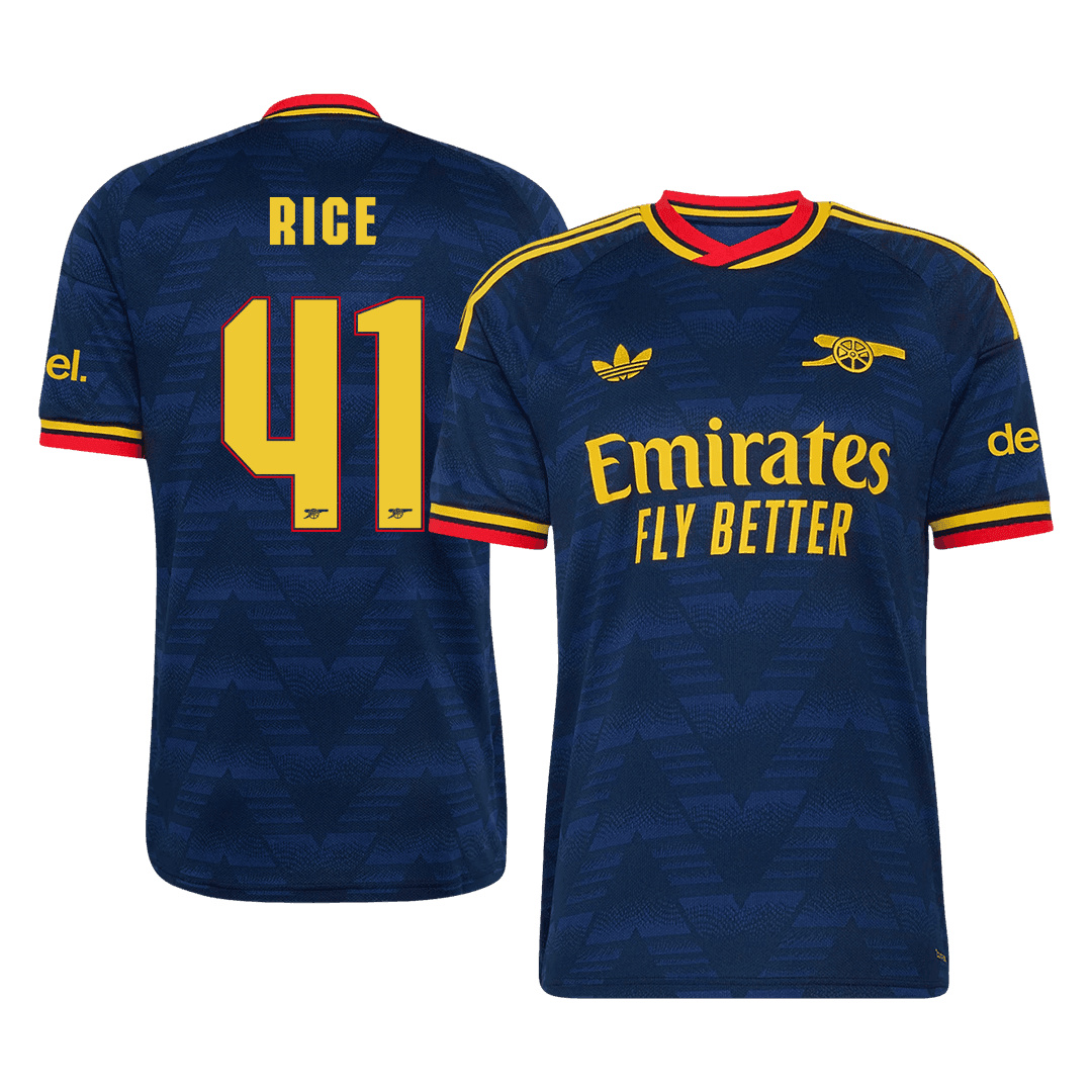 Arsenal Tröja RICE #41 2026/27 Borta Mörkblå - UCL