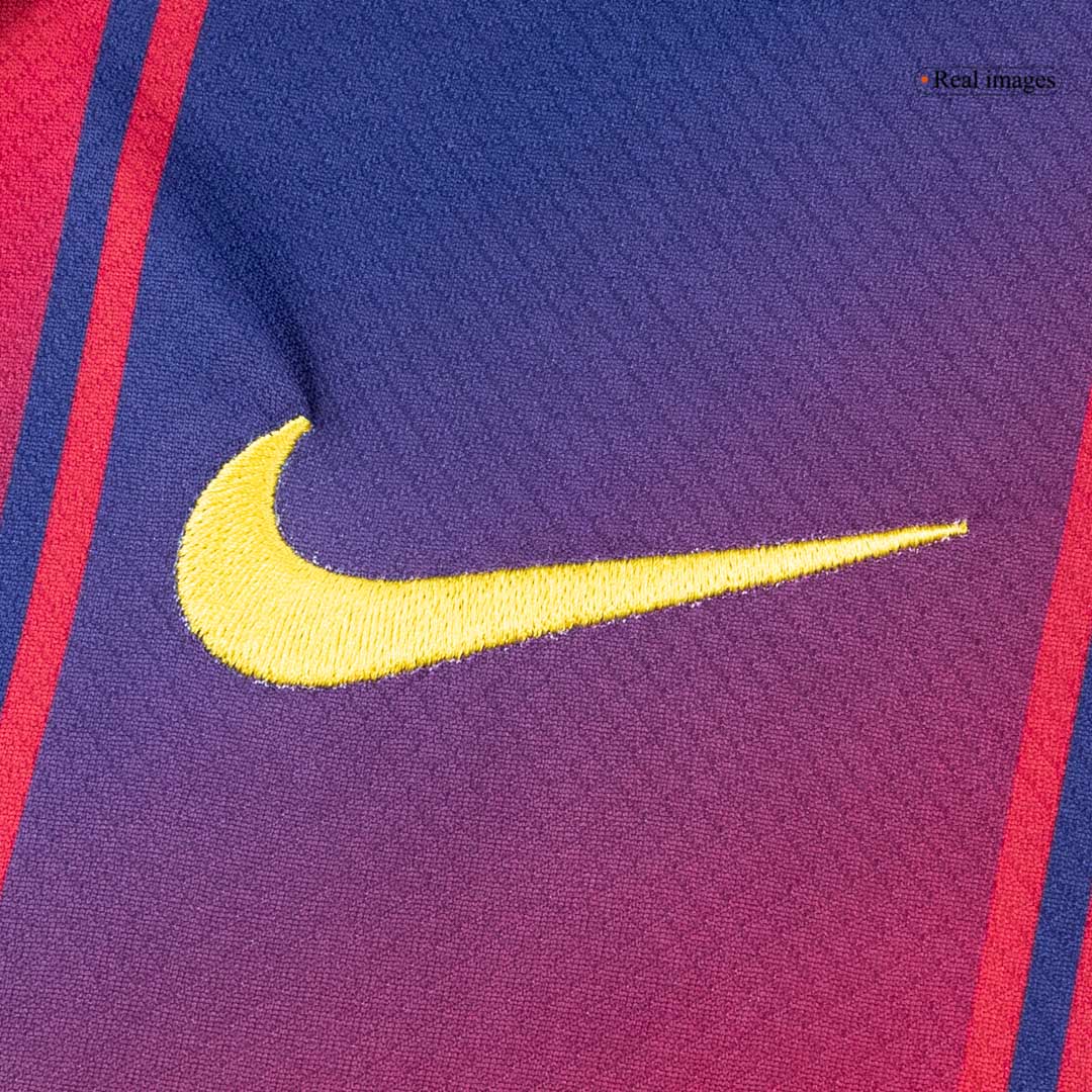 Barcelona Tröja 2025/26 Hemma Långärmad Röd & Blå