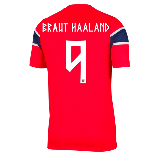 Norge Tröja BRAUT HAALAND #9 2026 Hemma Röd