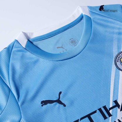 Manchester City Tröja 2025/26 Hemma Blå Barn-11