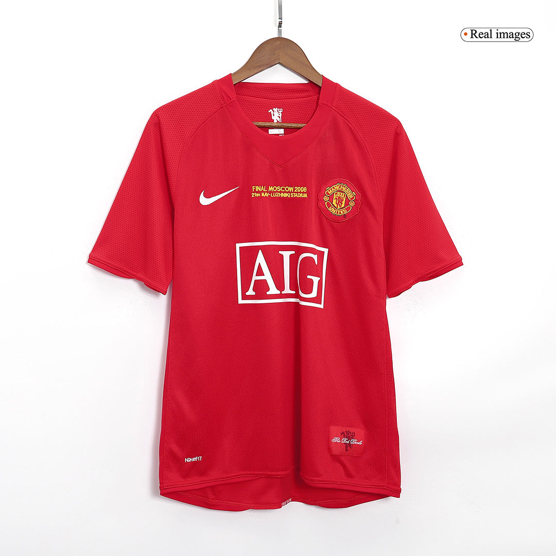 RONALDO #7 Manchester United Hemmatröja 2007/08 Retro Tröja
 Röd - UCL Final-10