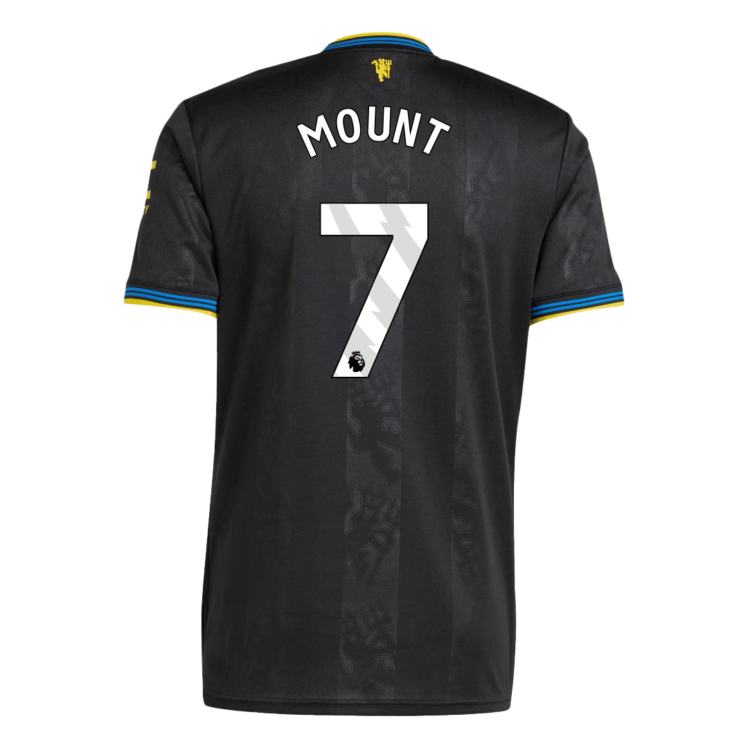 Manchester United Tröja MOUNT #7 2025/26 Tredje Svart