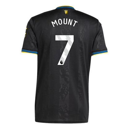 Manchester United Tröja MOUNT #7 2025/26 Tredje Svart-10