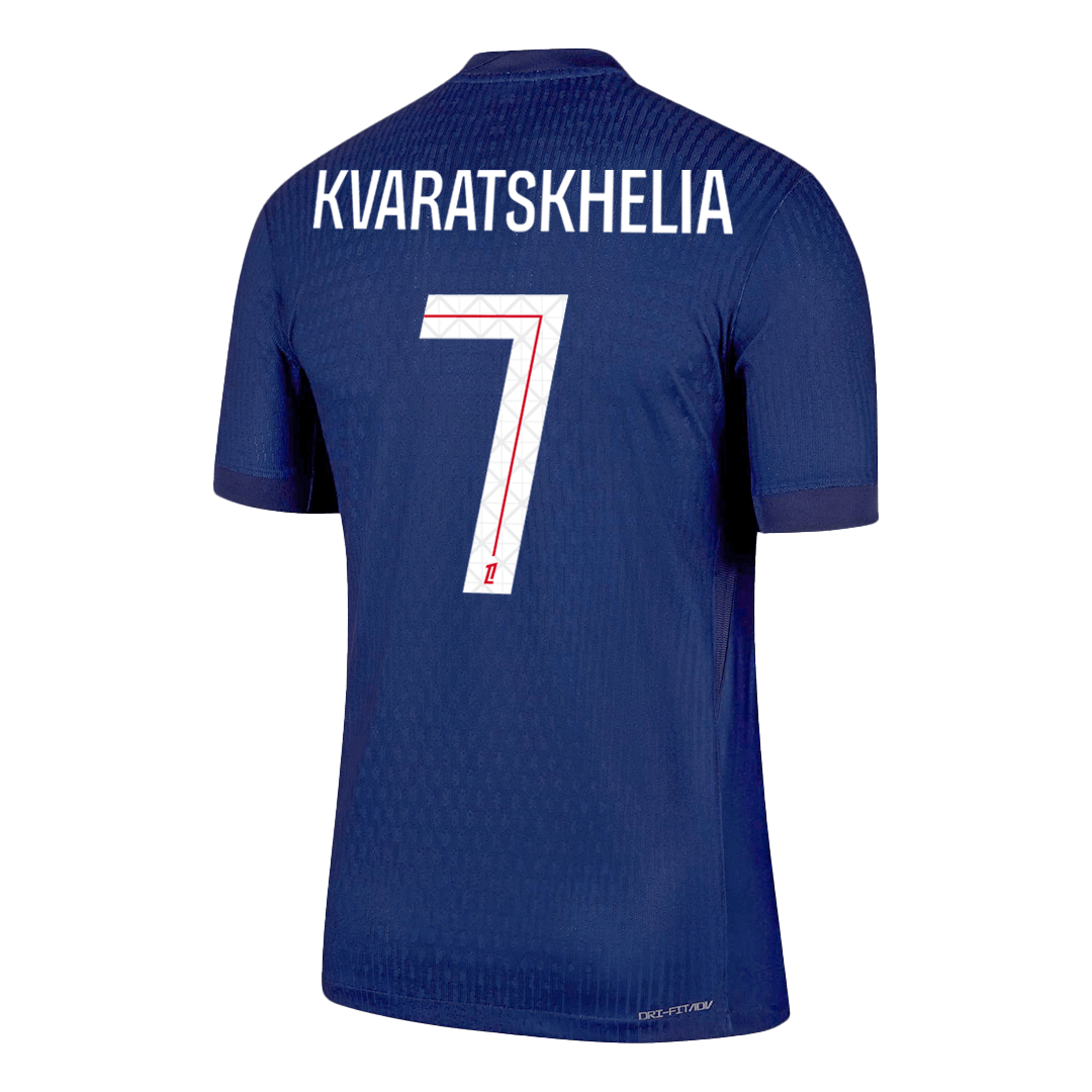 PSG Tröja KVARATSKHELIA #7 2025/26 Hemma Mörkblå