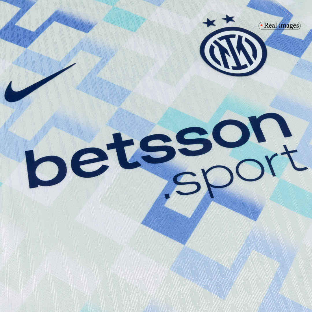 Inter Milan Tröja DUMFRIES #2 2025/26 Borta Autentisk Blå-5