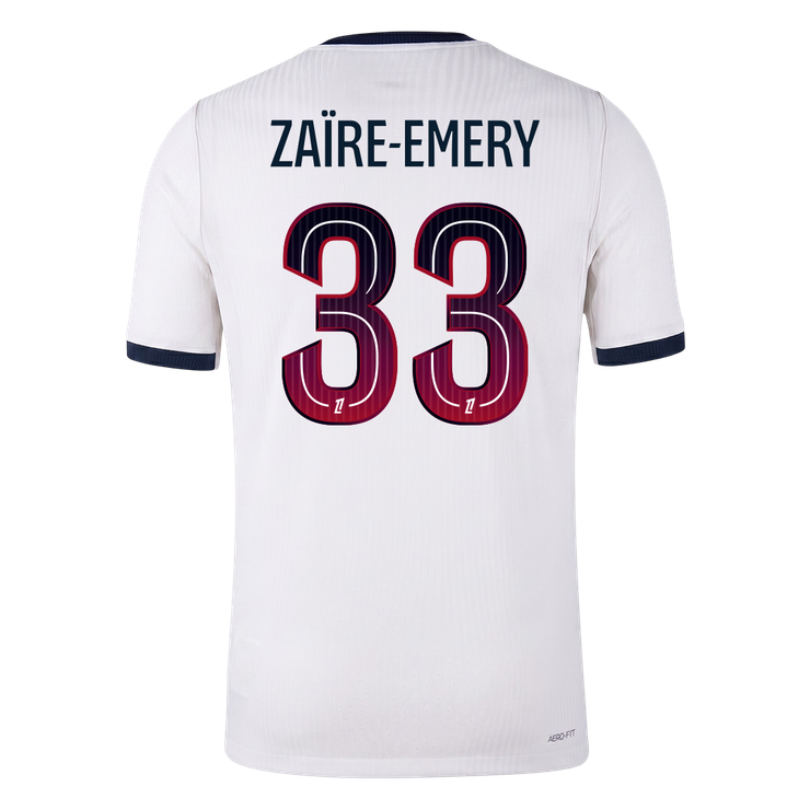 PSG Tröja ZAÏRE-EMERY #33 2026/27 Borta Autentisk Vit-3