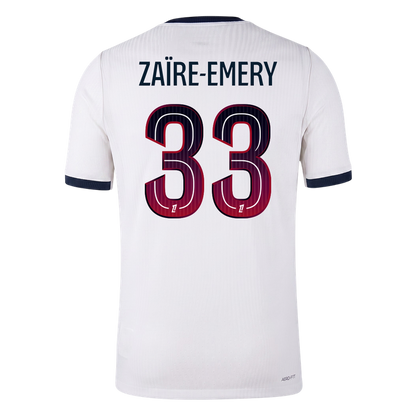 PSG Tröja ZAÏRE-EMERY #33 2026/27 Borta Autentisk Vit-3