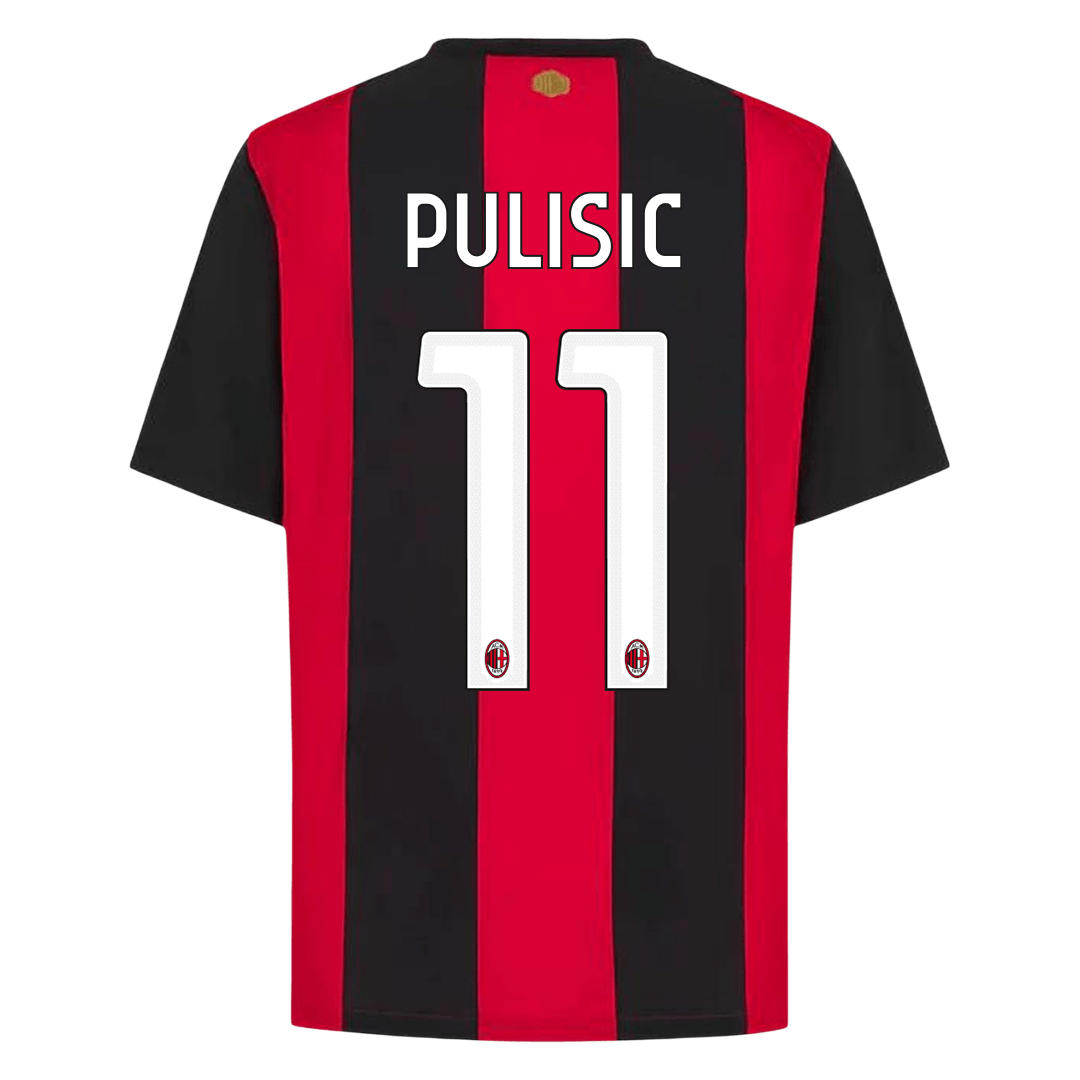 AC Milan Tröja PULISIC #11 2026/27 Hemma Röd & Svart-3