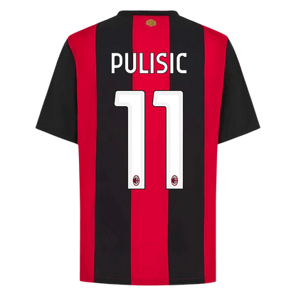 AC Milan Tröja PULISIC #11 2026/27 Hemma Röd & Svart-3