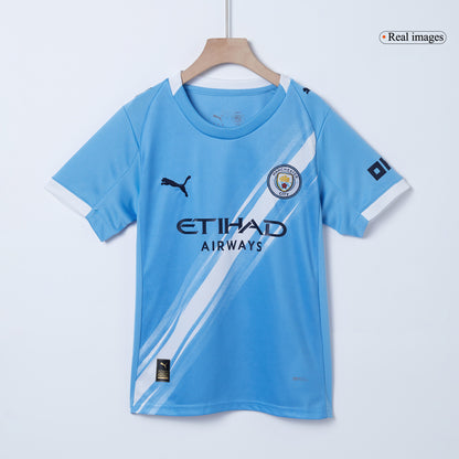 Manchester City Tröja 2025/26 Hemma Blå Barn-15