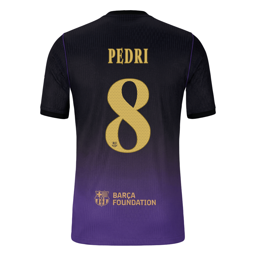 Barcelona Tröja PEDRI #8 2026/27 Borta Autentisk Black/Purple - UCL-3