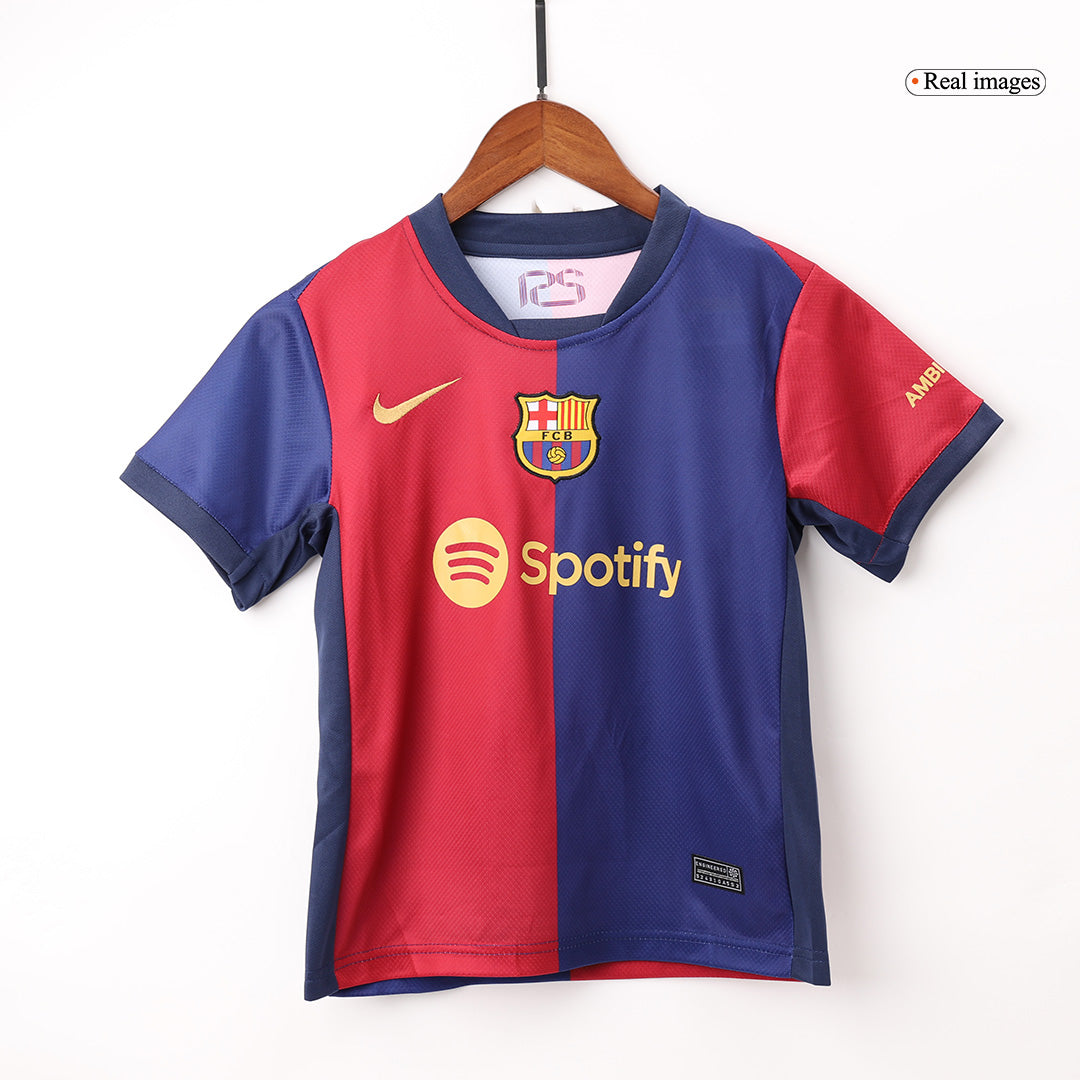 Barcelona Tröja 2024/25 Hemma Röd & Blå Barn