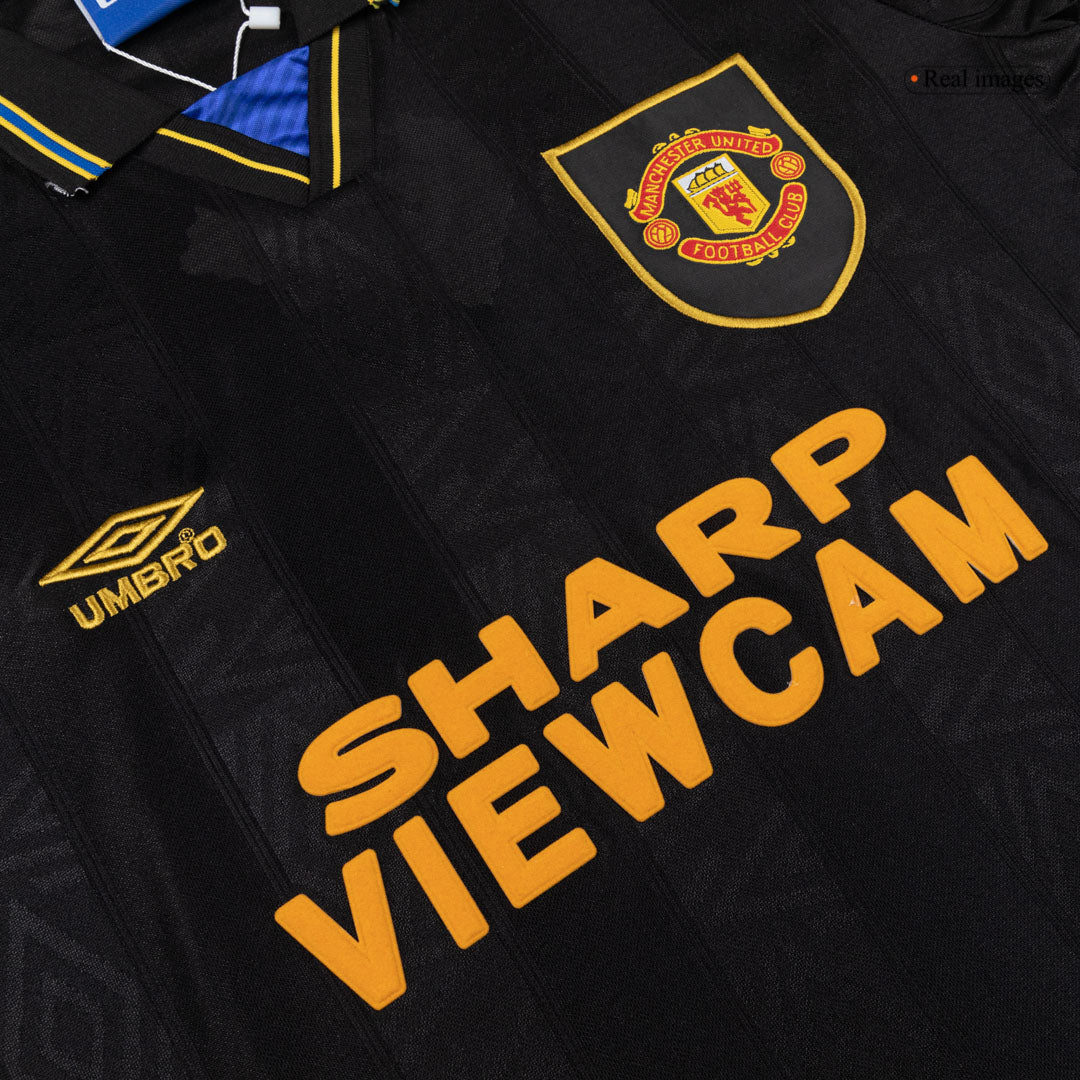 Manchester United Bortatröja 1993/94 Retro Tröja
 Svart