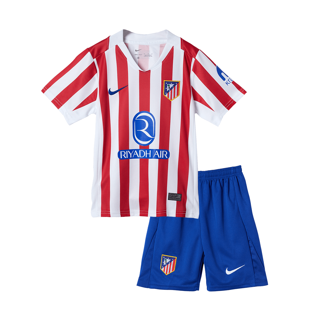 Atletico Madrid Tröja 2025/26 Hemma Röd & Vit Barn