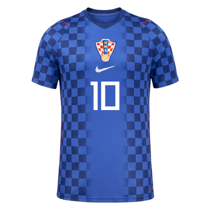 Kroatien Tröja MODRIĆ #10 2026 Borta Blå-3