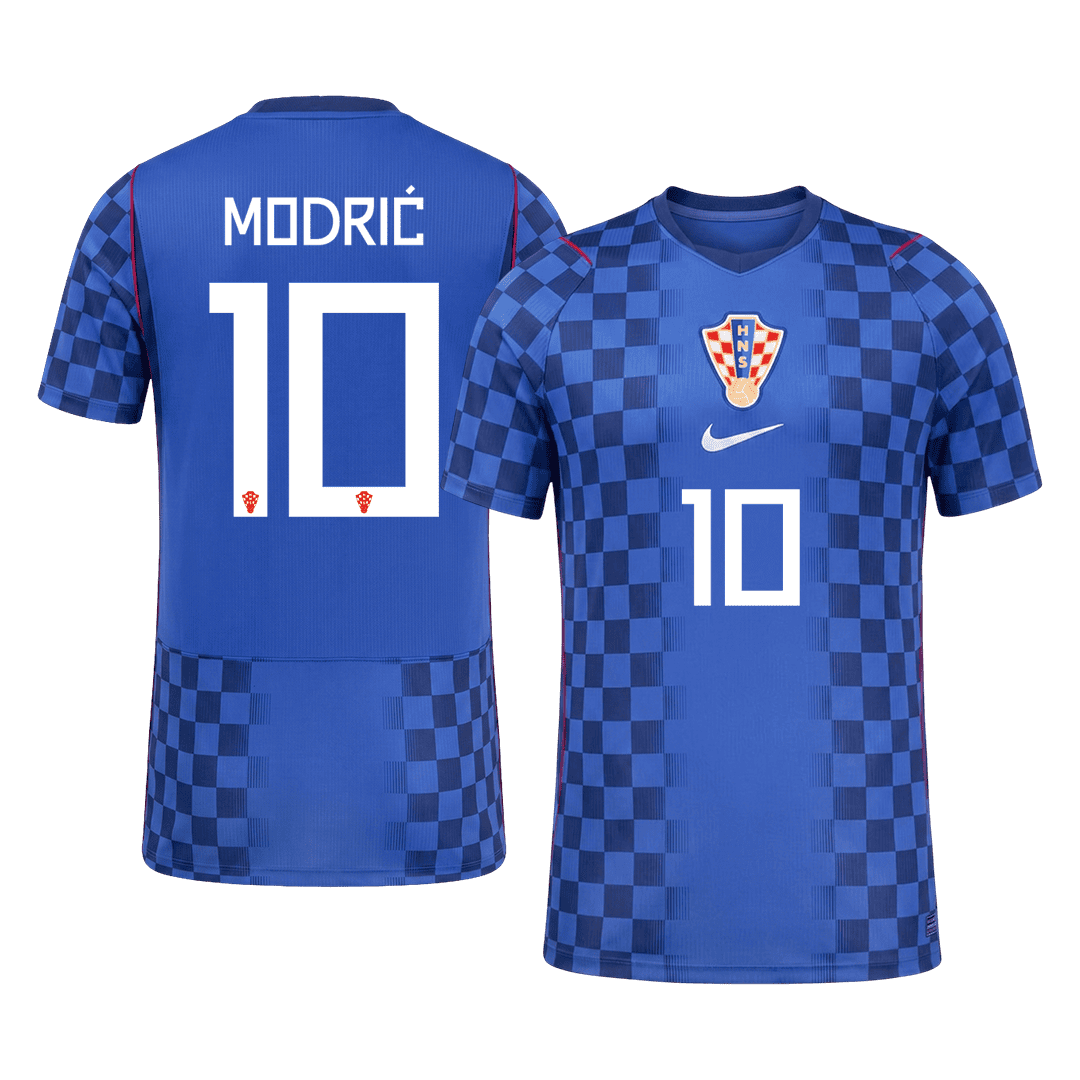 Kroatien Tröja MODRIĆ #10 2026 Borta Blå