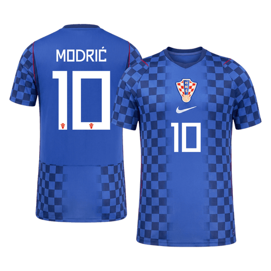 Kroatien Tröja MODRIĆ #10 2026 Borta Blå