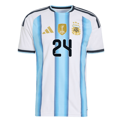 Argentina Tröja E. FERNÁNDEZ #24 2026 Hemma Autentisk Blå & Vit-2