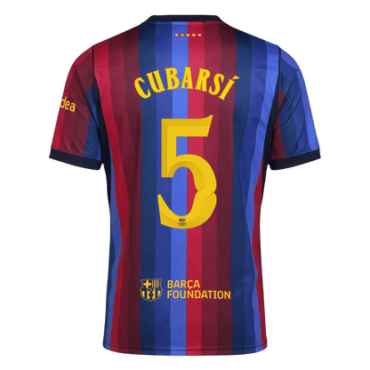 Barcelona Tröja CUBARSÍ #5 2026/27 Hemma Blue&Garnet - UCL-3