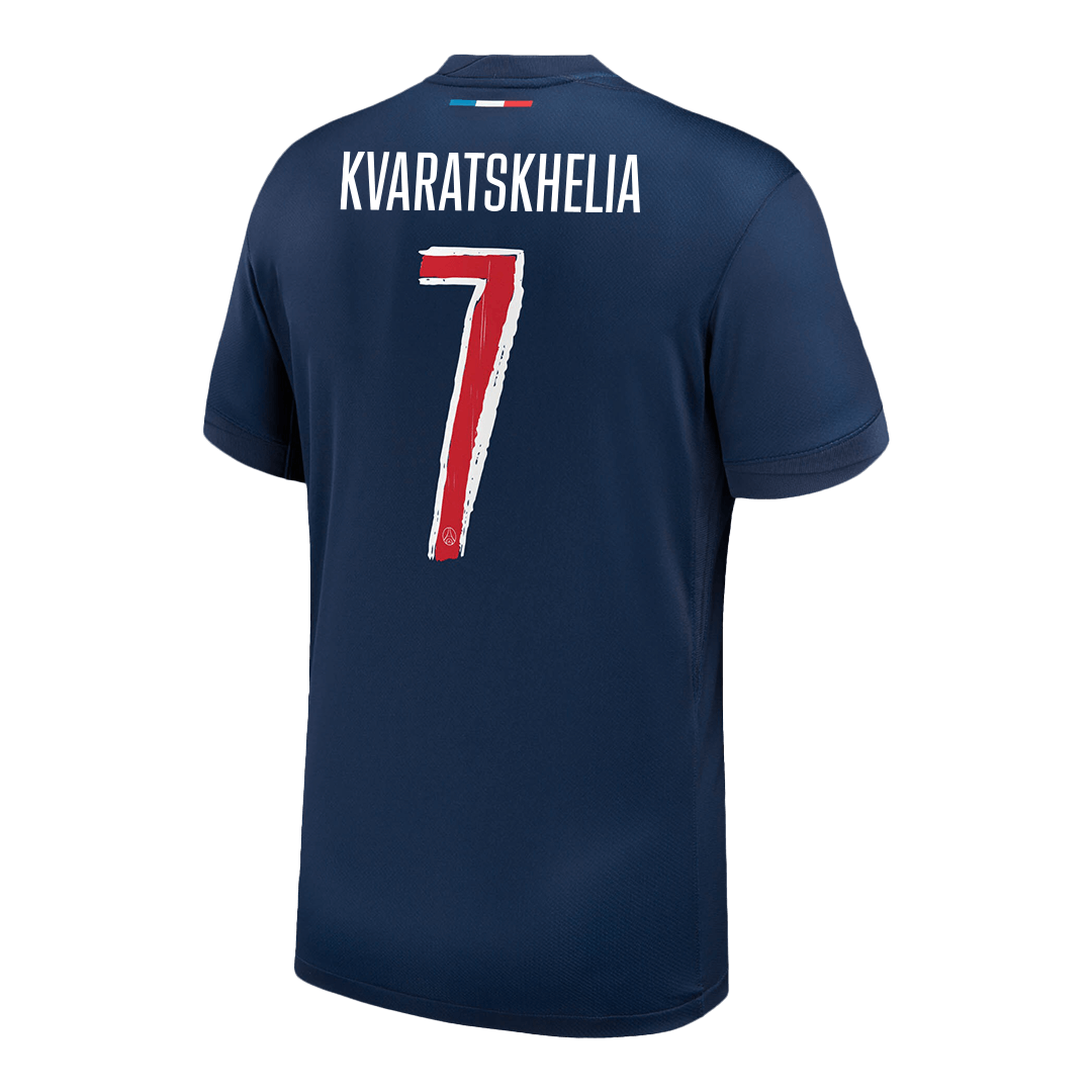 PSG Tröja KVARATSKHELIA #7 2024/25 Hemma Mörkblå - UCL