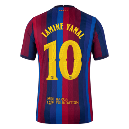Barcelona Tröja LAMINE YAMAL #10 2026/27 Hemma Autentisk Röd & Blå - UCL-3