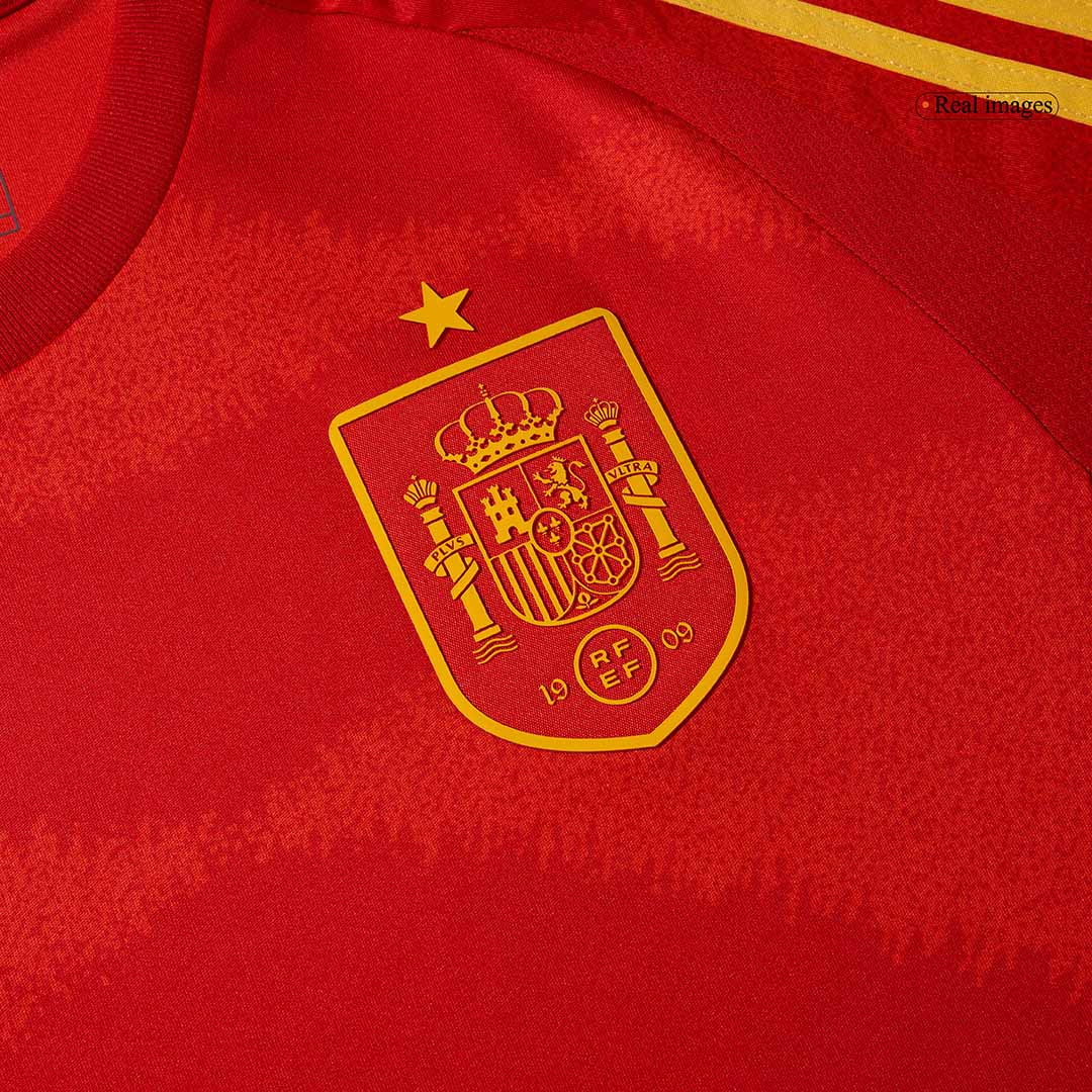 Spanien Tröja Euro 2024 Hemma Röd-7