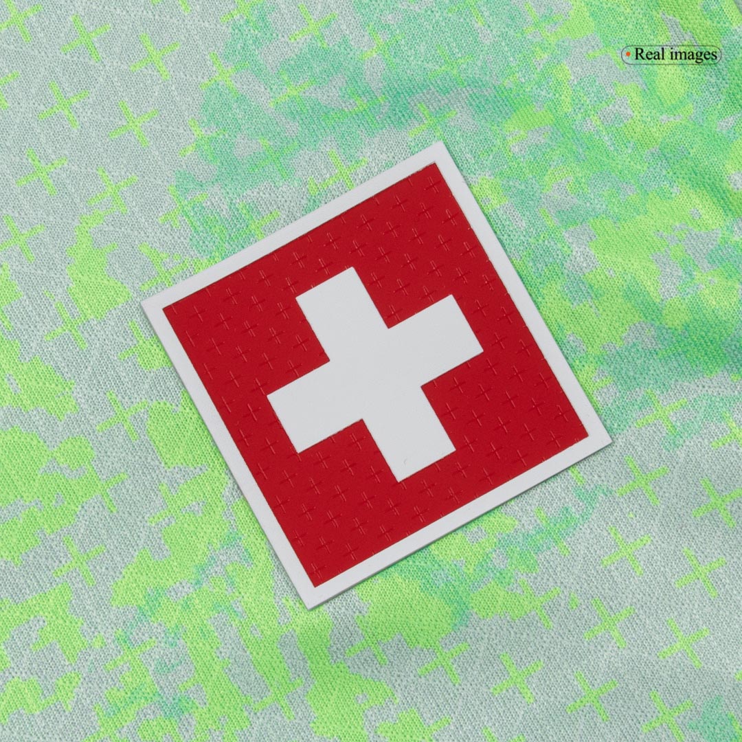 Schweiz Tröja 2026 Borta Autentisk Grön-6