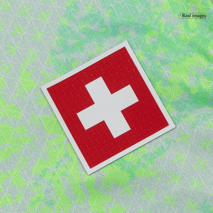 Schweiz Tröja 2026 Borta Autentisk Grön-6
