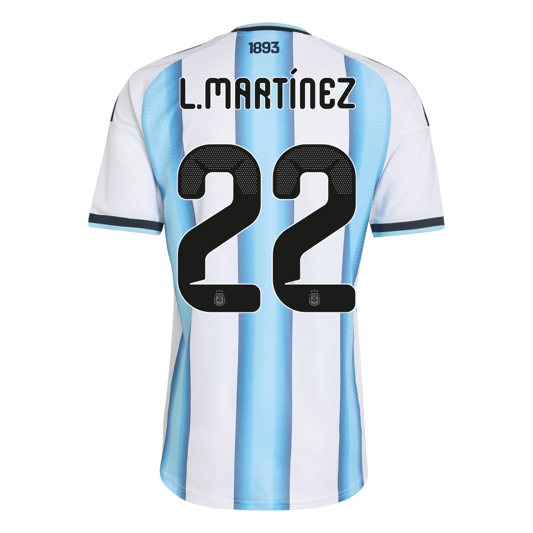 Argentina Tröja L.MARTÍNEZ #22 2026 Hemma Autentisk Blå & Vit-2