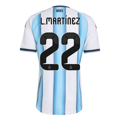 Argentina Tröja L.MARTÍNEZ #22 2026 Hemma Autentisk Blå & Vit-2