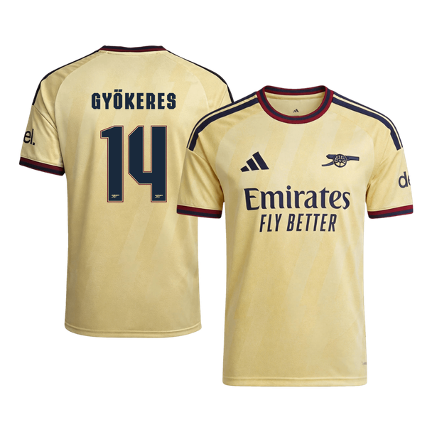 Arsenal Tröja GYÖKERES #14 2026/27 Tredje Autentisk Gul - UCL