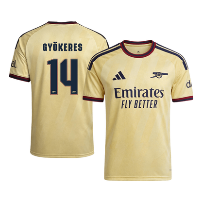 Arsenal Tröja GYÖKERES #14 2026/27 Tredje Autentisk Gul - UCL