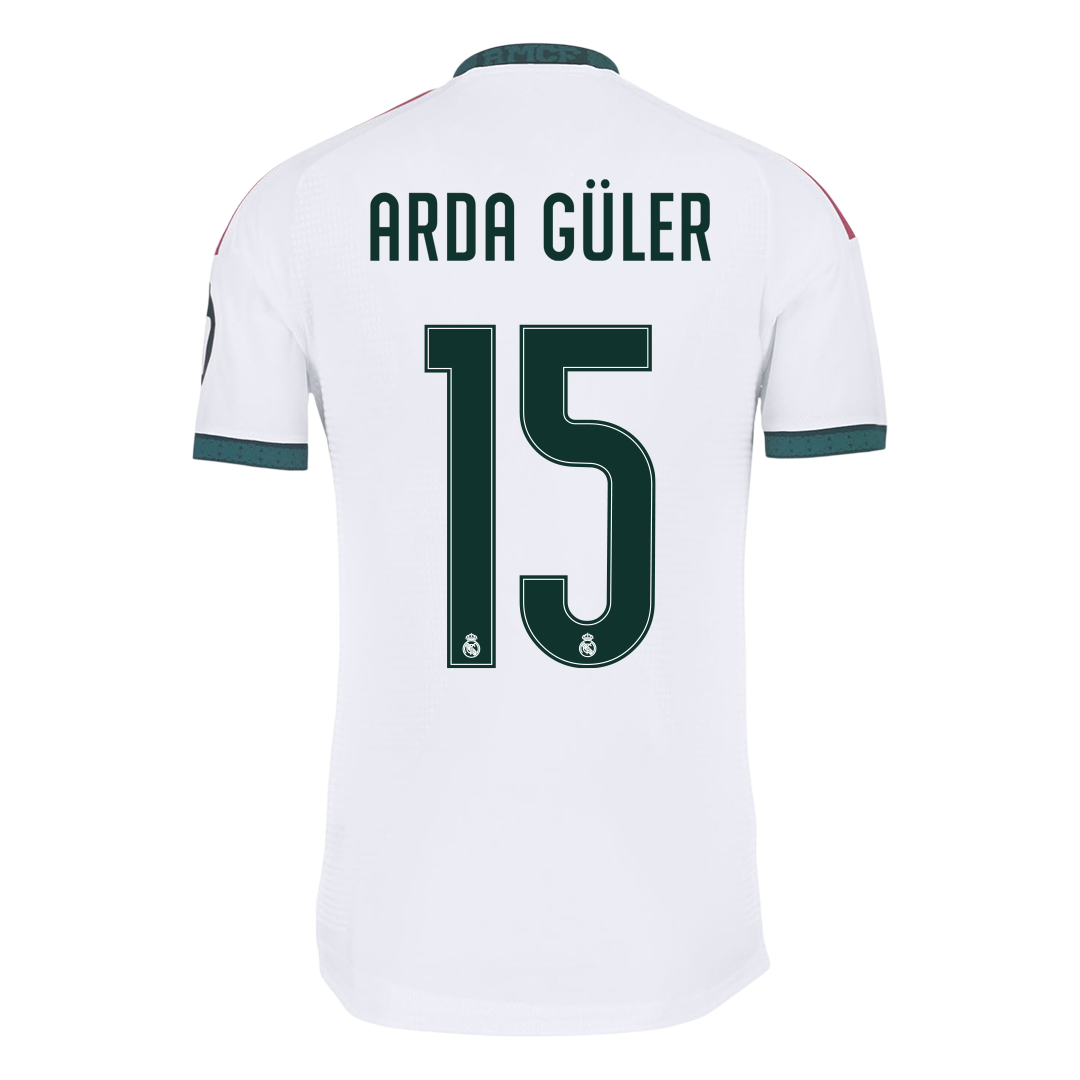 Real Madrid Tröja ARDA GÜLER #15 2026/27 Hemma Autentisk Vit-3