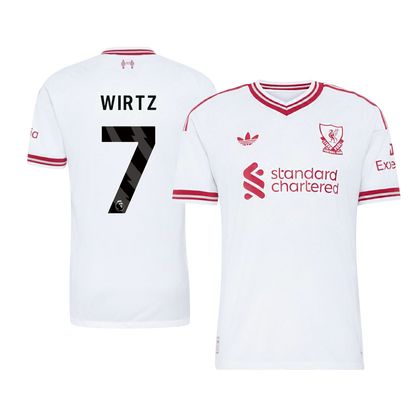 Liverpool Tröja WIRTZ #7 2026/27 Borta Autentisk Vit