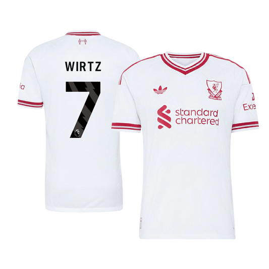 Liverpool Tröja WIRTZ #7 2026/27 Borta Autentisk Vit