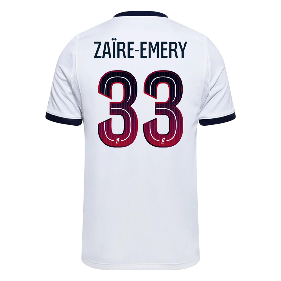 PSG Tröja ZAÏRE-EMERY #33 2026/27 Borta Vit