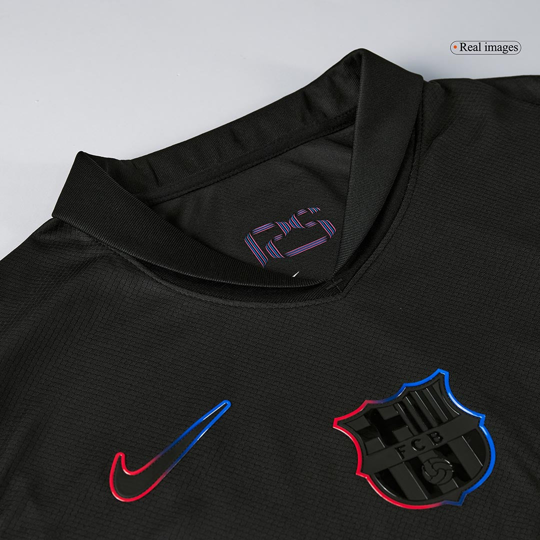Barcelona Tröja LEWANDOWSKI #9 2024/25 Borta Svart